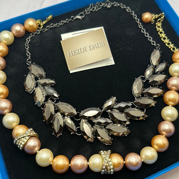 HEIDI DAUS colorful pearly NECKLACE 🌚 - Picture 2 of 10